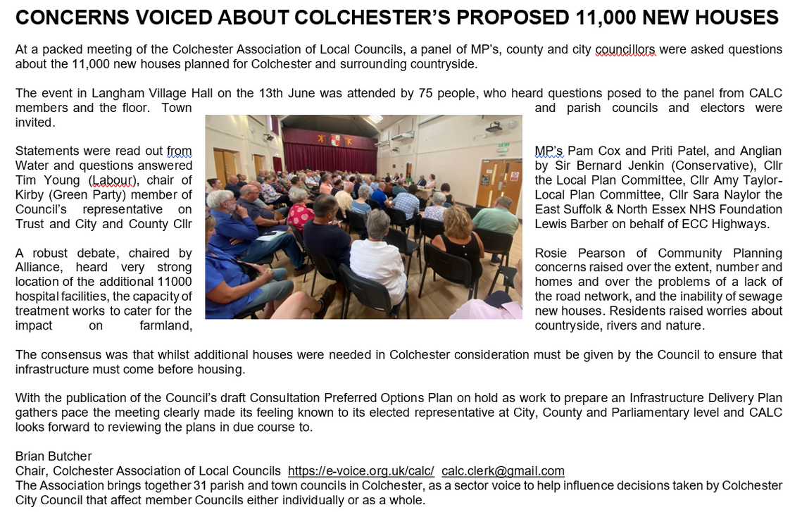 Press Release following CALC meeting on 13th June 2025