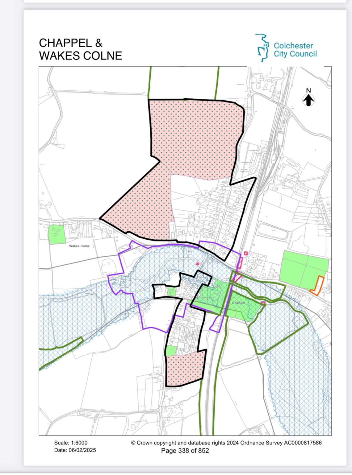 West of Station Road map